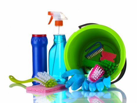 End of tenancy cleaning in a bright rental living room