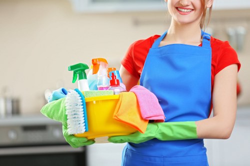 Specialized commercial cleaning in a medical facility
