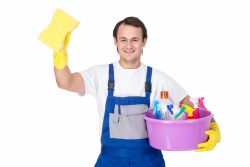 Kitchen and bathroom house cleaning routine