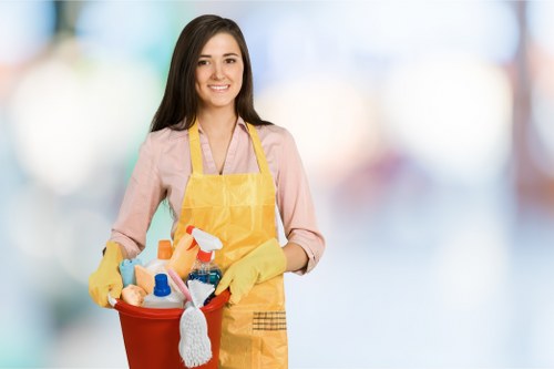 Professional office cleaning services in a business environment