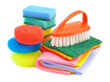 Detailed deep cleaning of bathroom surfaces and fixtures