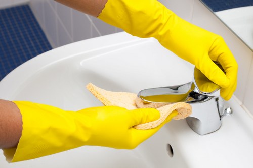 Seasonal office cleaning and maintenance in a corporate workplace